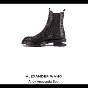 NEW Alexander Wang Andy Anaconda Snake Boots